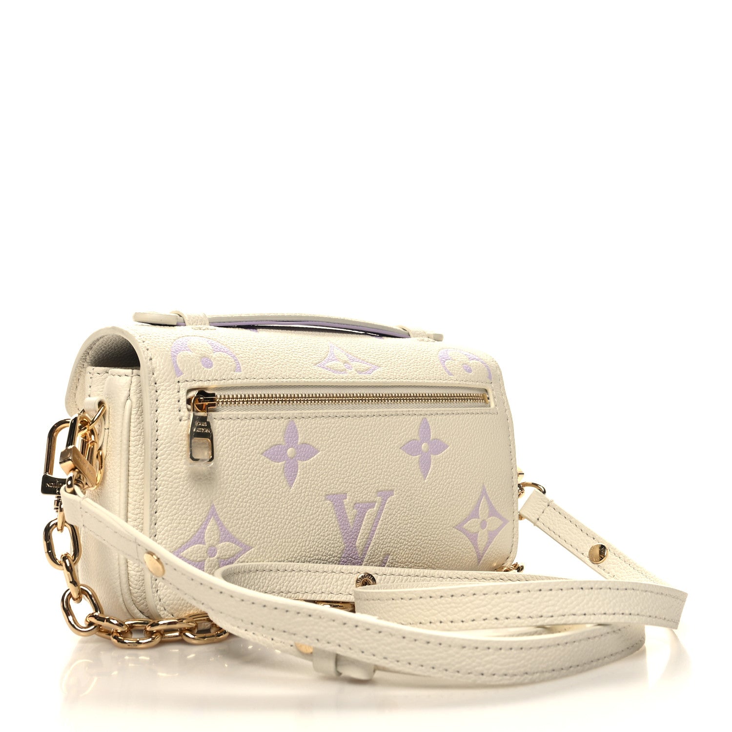 Louis Vuitton Empreinte Monogram Giant Pochette Metis East West Latte Bubble Tea 3 of 10