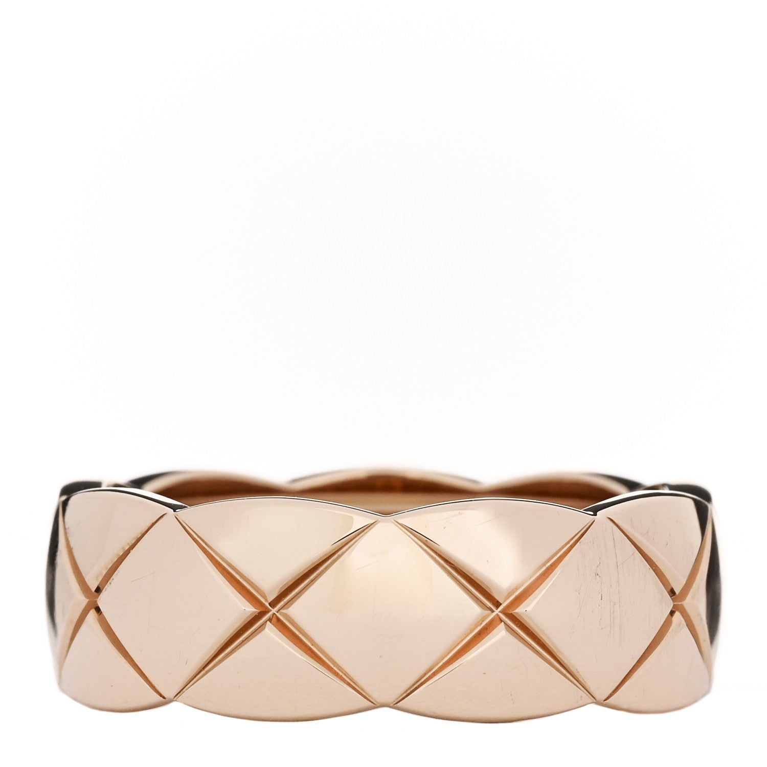 Chanel 18K Beige Gold Small Coco Crush Ring 53 6.5 3 of 6