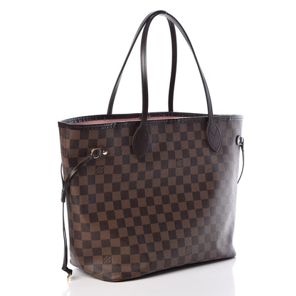 Louis Vuitton Damier Ebene Neo Neverfull MM Rose Ballerine 4 of 11