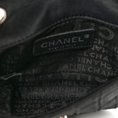 Chanel Satin Square Quilted Lipstick Charm Mini Flap Black 4 of 10