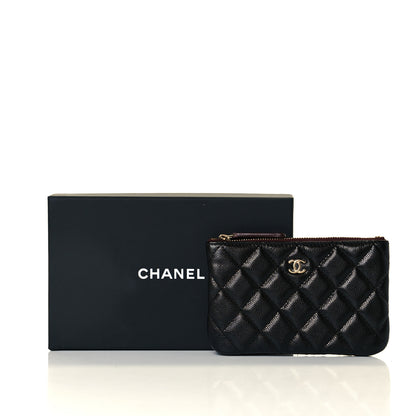 Chanel Caviar Quilted Small Cosmetic Case Black 8 of 16