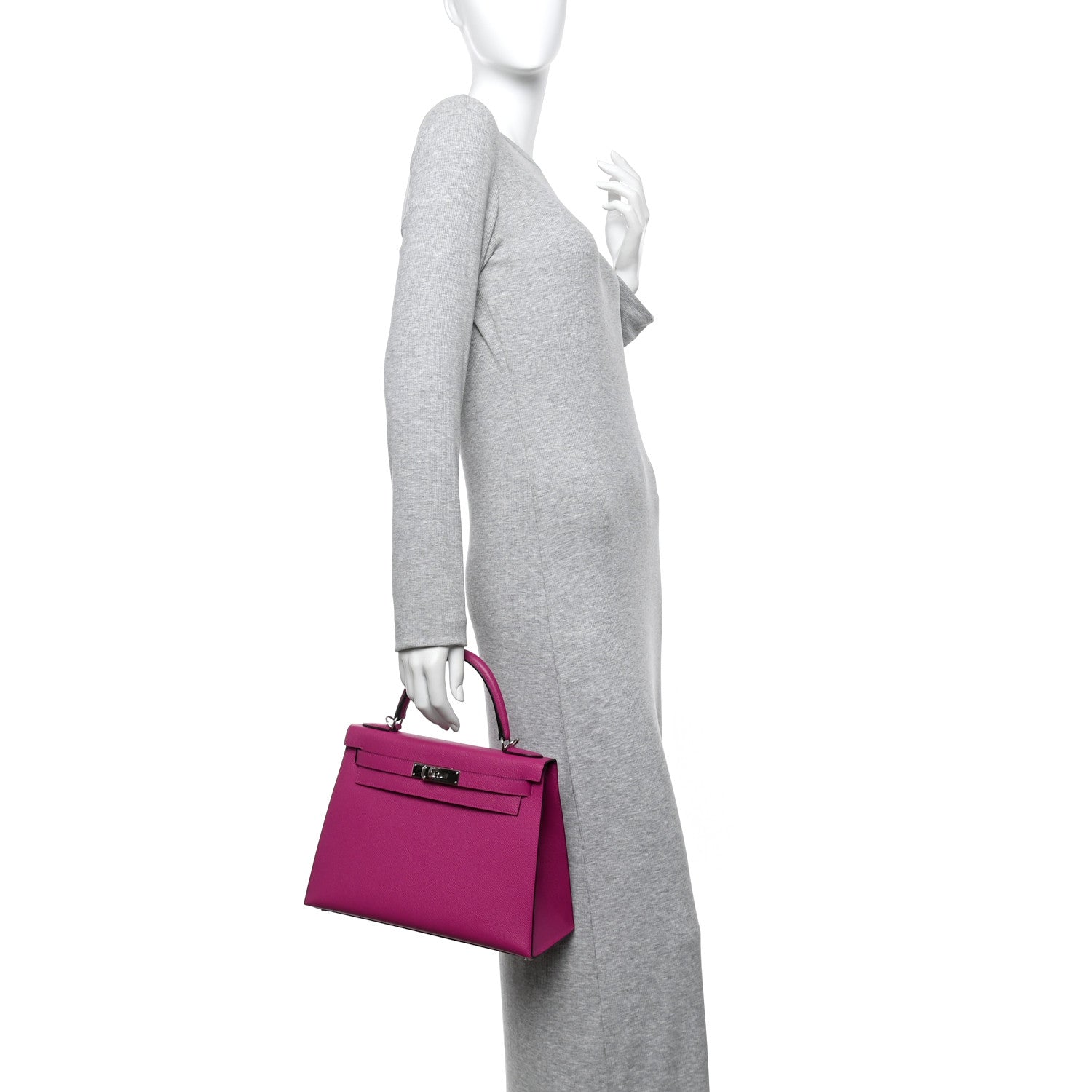 Hermes Epsom Kelly Sellier 28 Rose Pourpre 2 of 15