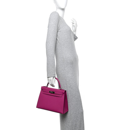 Hermes Epsom Kelly Sellier 28 Rose Pourpre 2 of 15