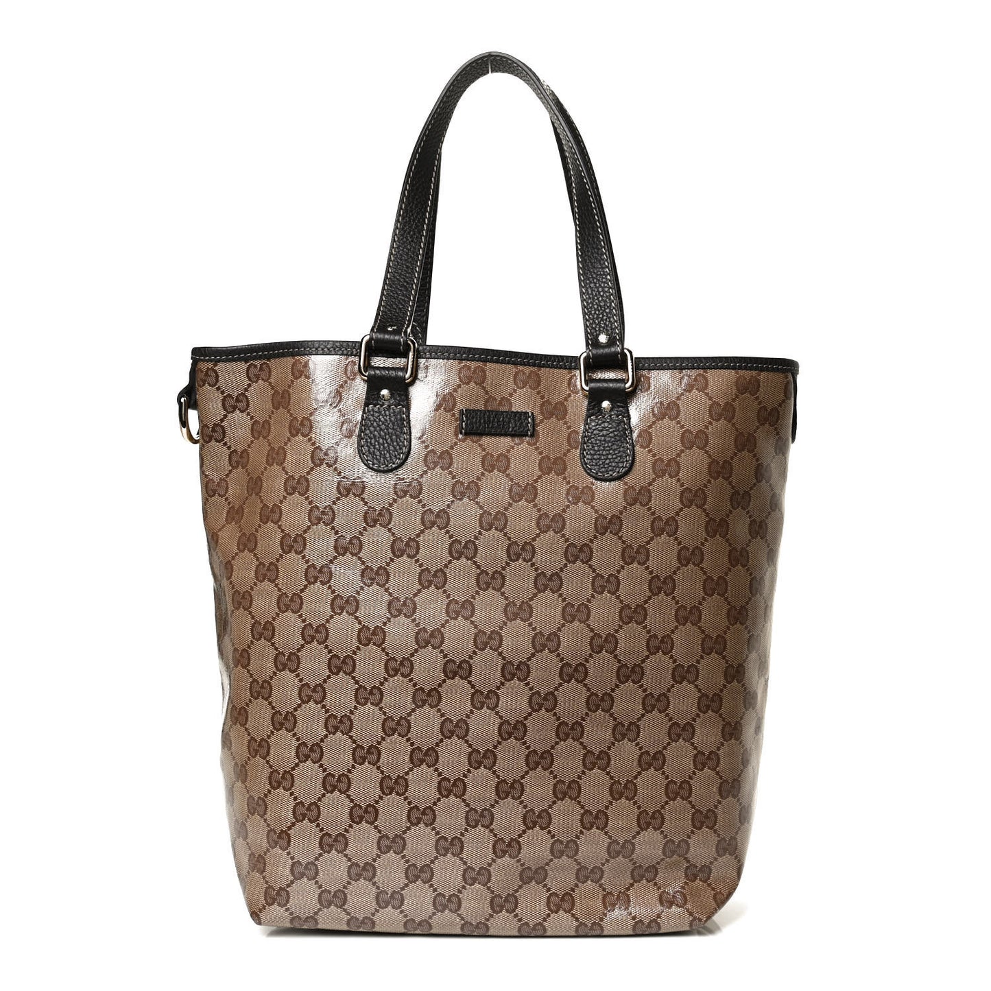 Crystal Monogram Joy Tote Dark Brown