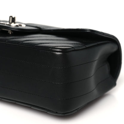 Chanel Lambskin Chevron Quilted Mini Rectangular Flap Black 10 of 15