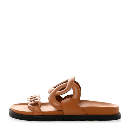 Hermes Nappa Extra Sandals 40 Naturel 1 of 8