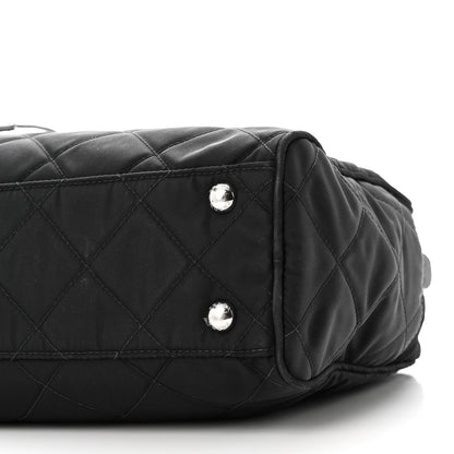 Prada Nylon Tessuto Impuntu Quilted Shoulder Bag Black 10 of 10