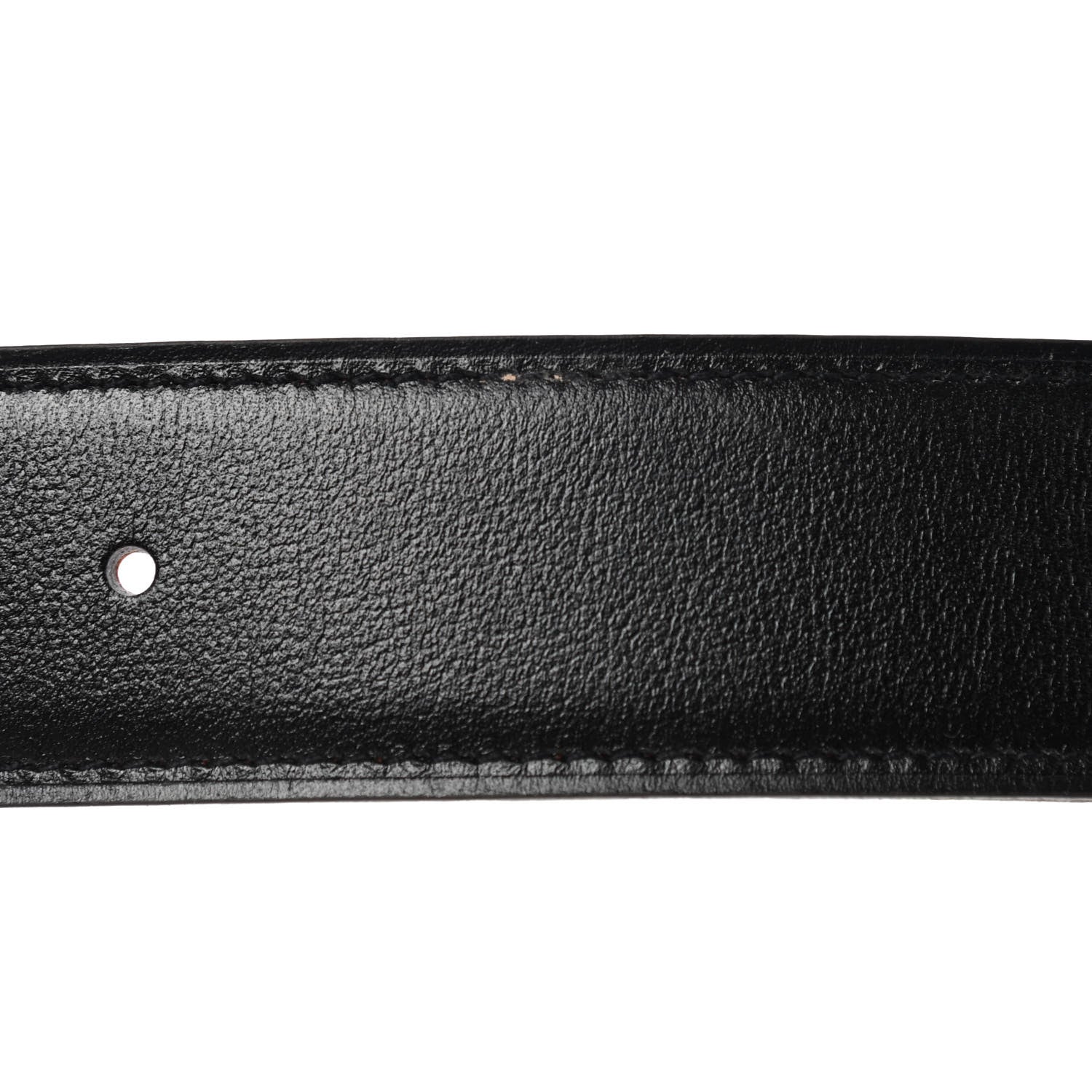 Hermes Box Togo 32mm H Belt 85 Black Orange 7 of 7