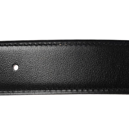 Hermes Box Togo 32mm H Belt 85 Black Orange 7 of 7