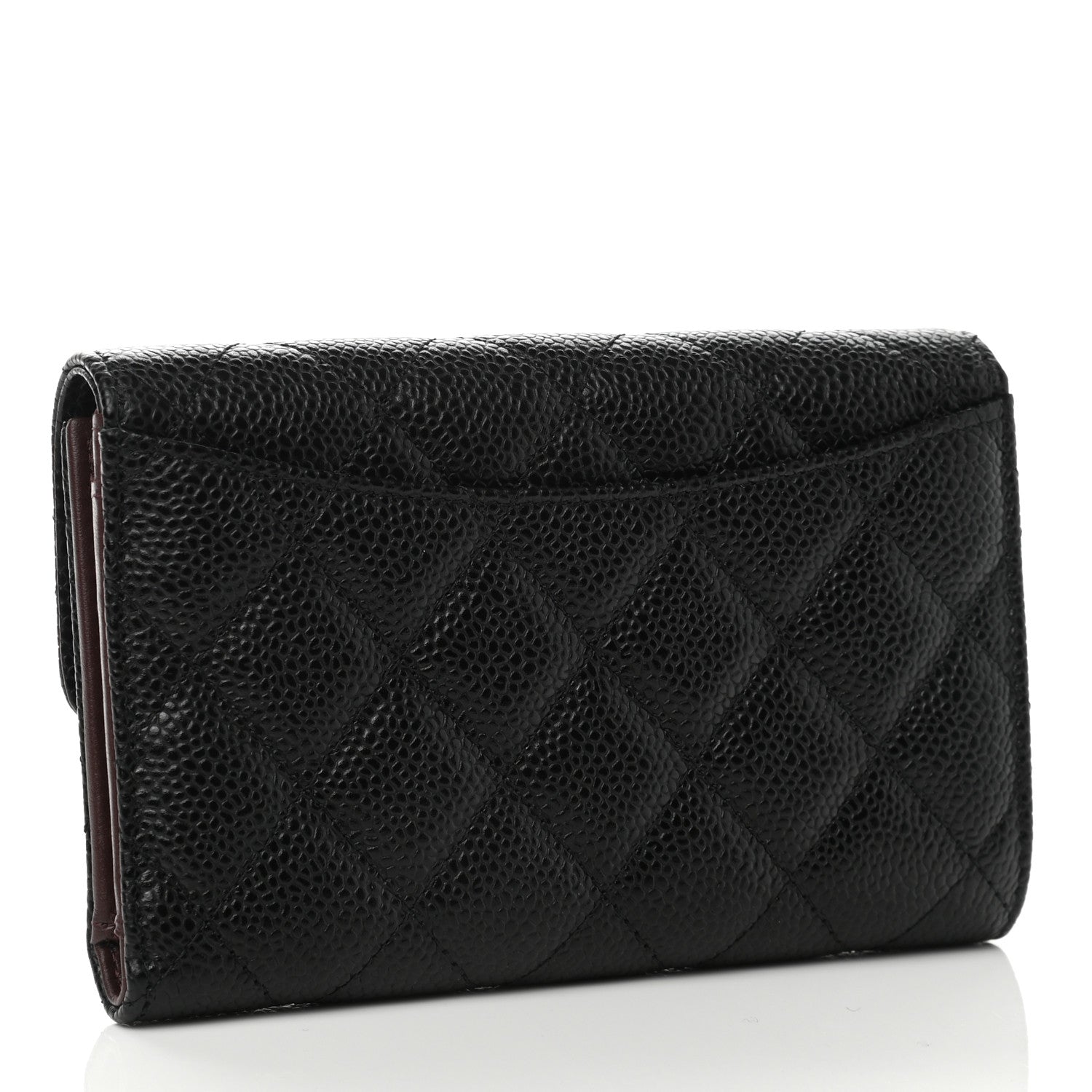 Chanel Caviar Quilted Medium Flap Wallet Black 3 of 9