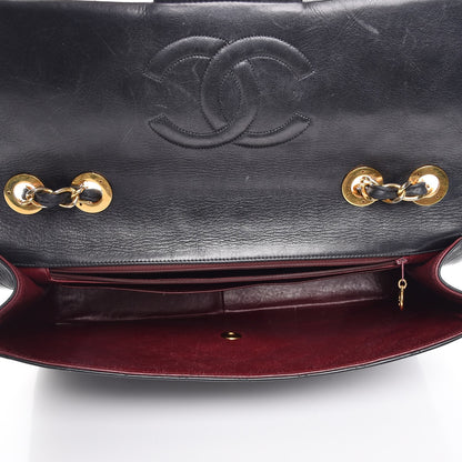 Chanel Lambskin Quilted XL Jumbo Single Flap Black 6 of 13
