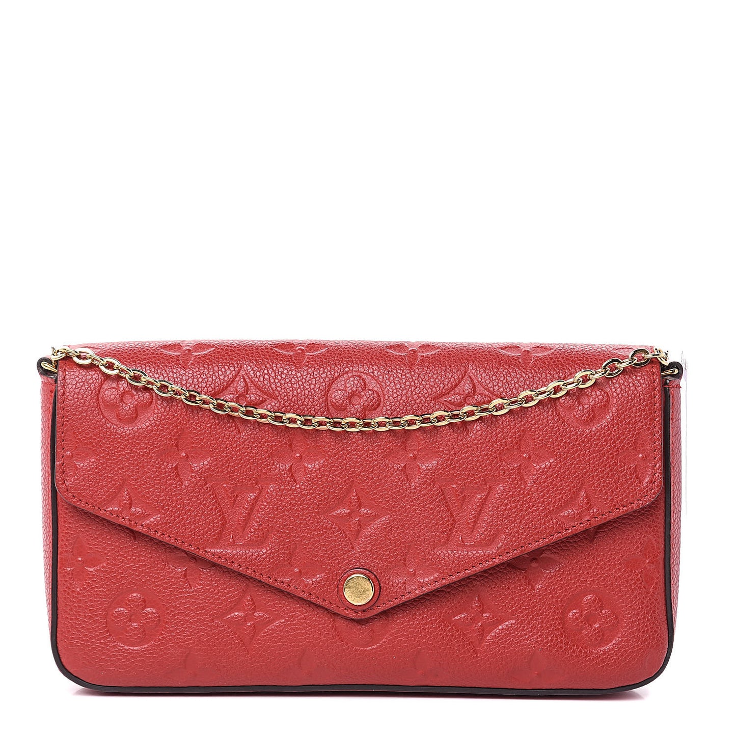 Empreinte Pochette Felicie Chain Wallet Scarlet