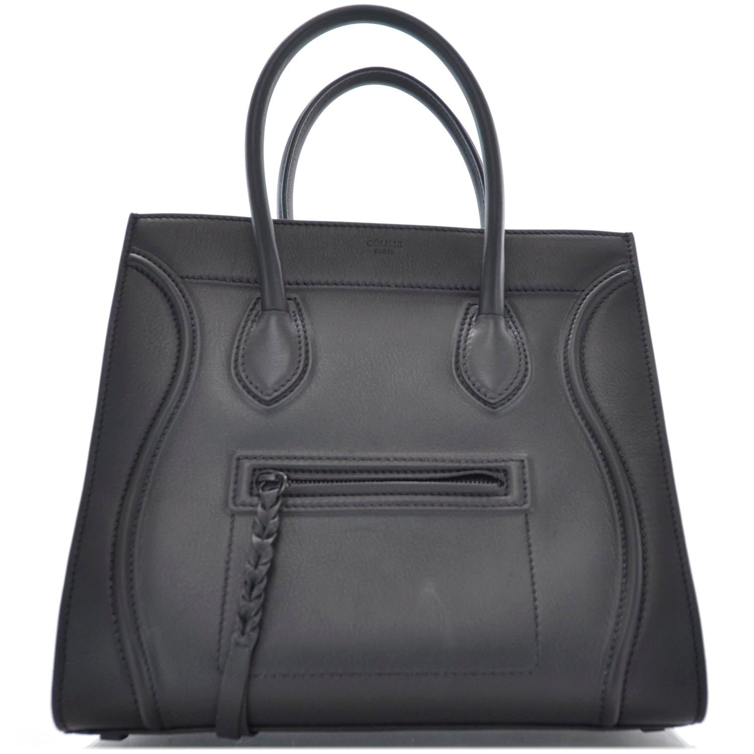 Celine Smooth Calfskin Medium Phantom Luggage Black 1 of 10