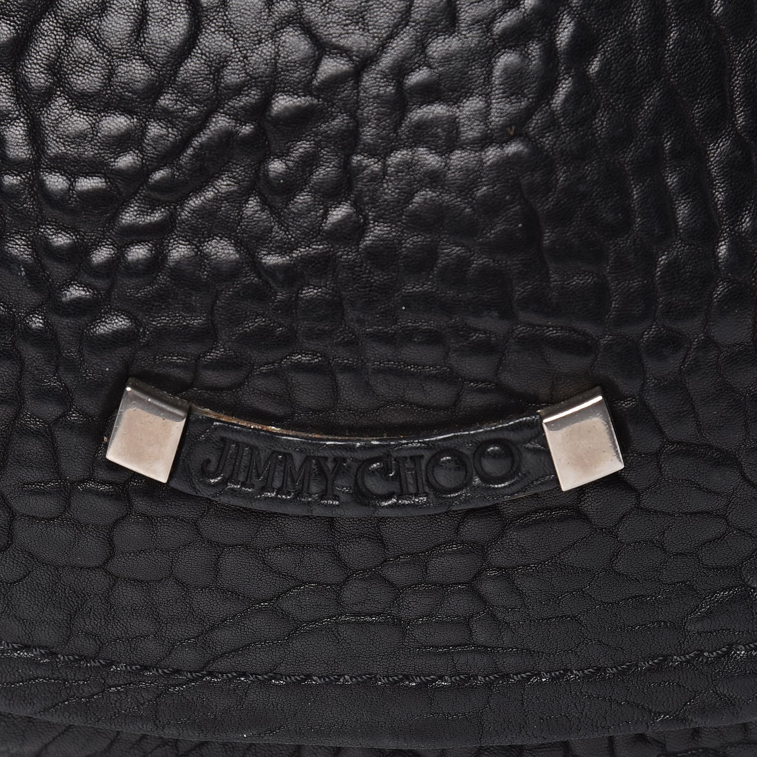 Jimmy Choo Washed Lambskin Chain Tote Black 9 of 12