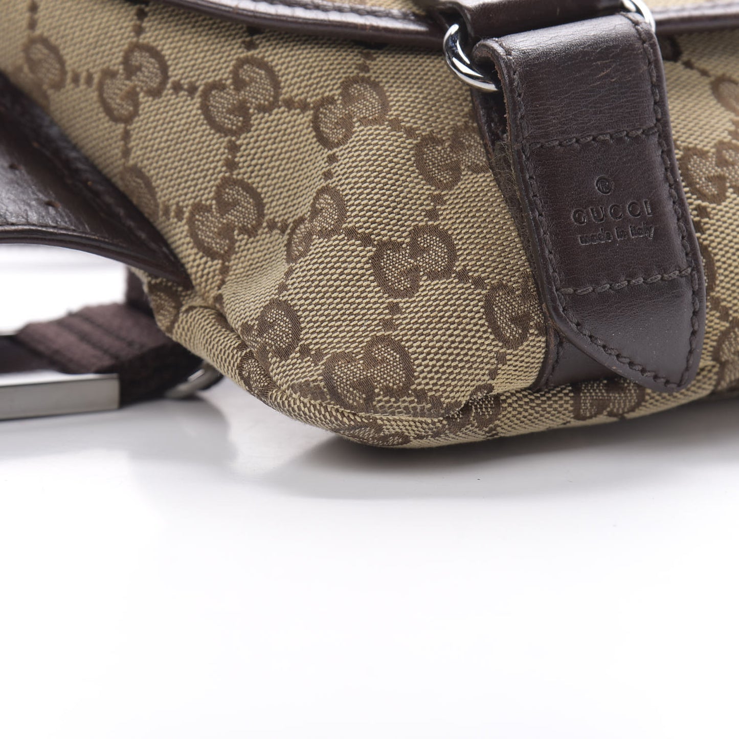 Monogram Waist Belt Bag Dark Brown