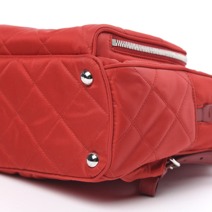 Prada Nylon Tessuto Impuntu Quilted Backpack Rosso 10 of 10