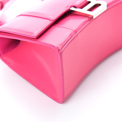 Balenciaga Shiny Box Calfskin Hourglass Top Handle Bag XS Acid Fuchsia 6 of 7