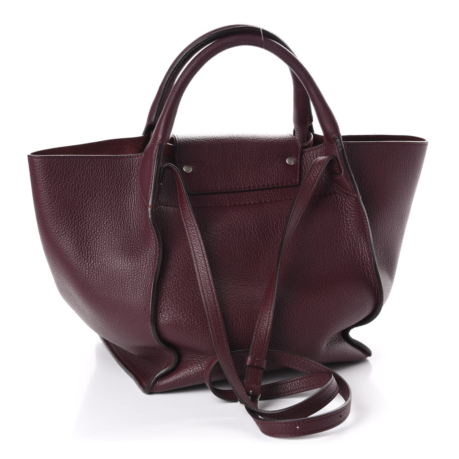 Celine Supple Grained Calfskin Small Big Bag Wine 3 of 10