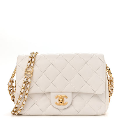 Chanel Caviar Quilted Mini CC You Flap White 1 of 12