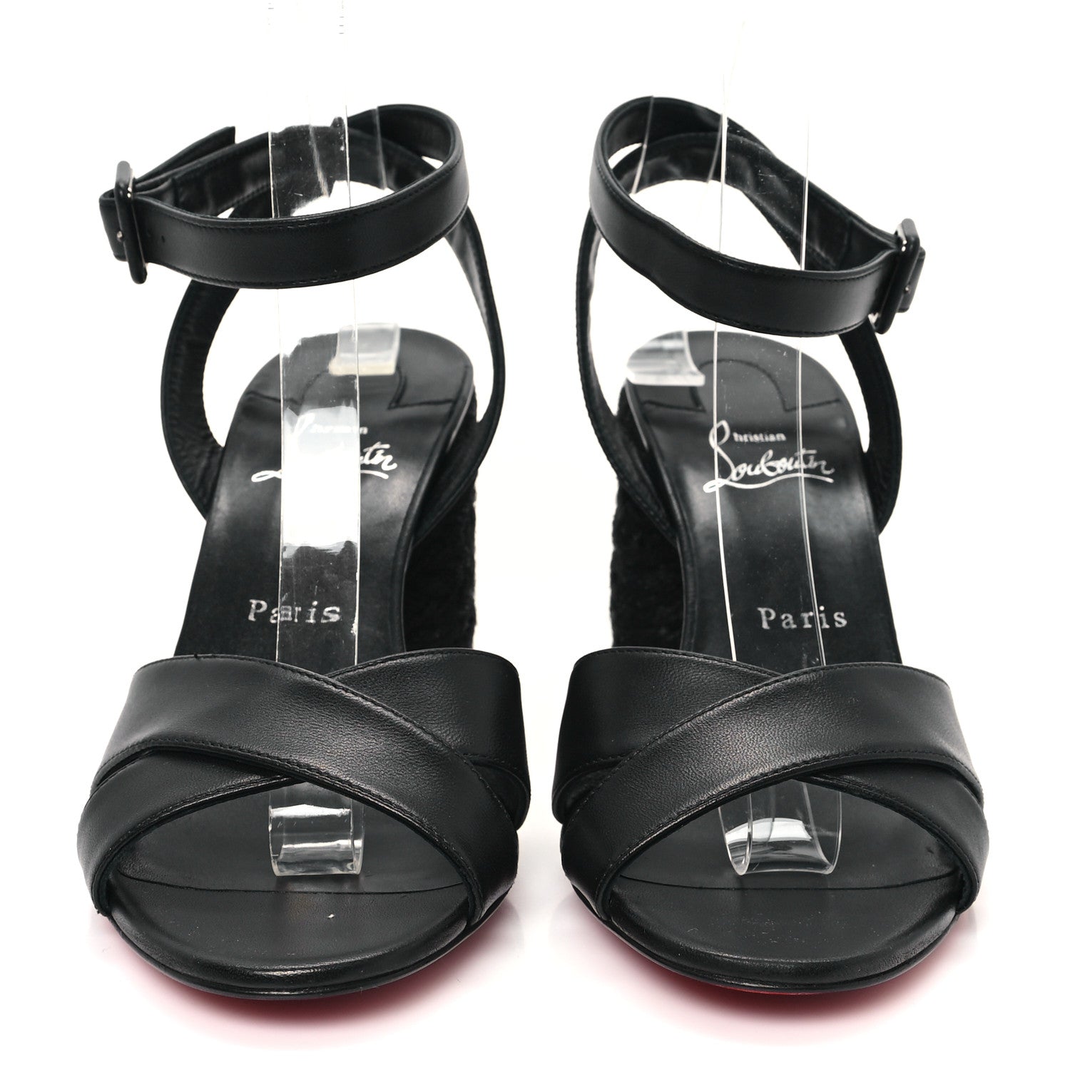 Christian Louboutin Nappa Summer Mariza 85 Sandals 39 Black 3 of 10