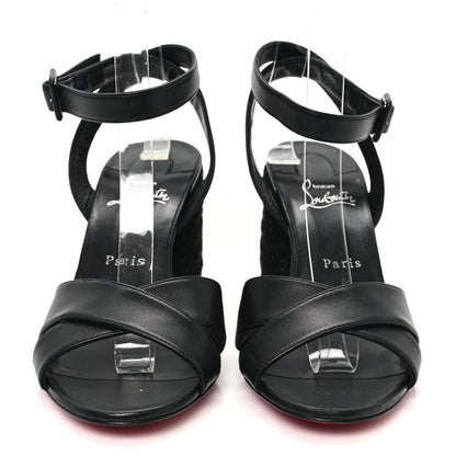 Christian Louboutin Nappa Summer Mariza 85 Sandals 39 Black 3 of 10