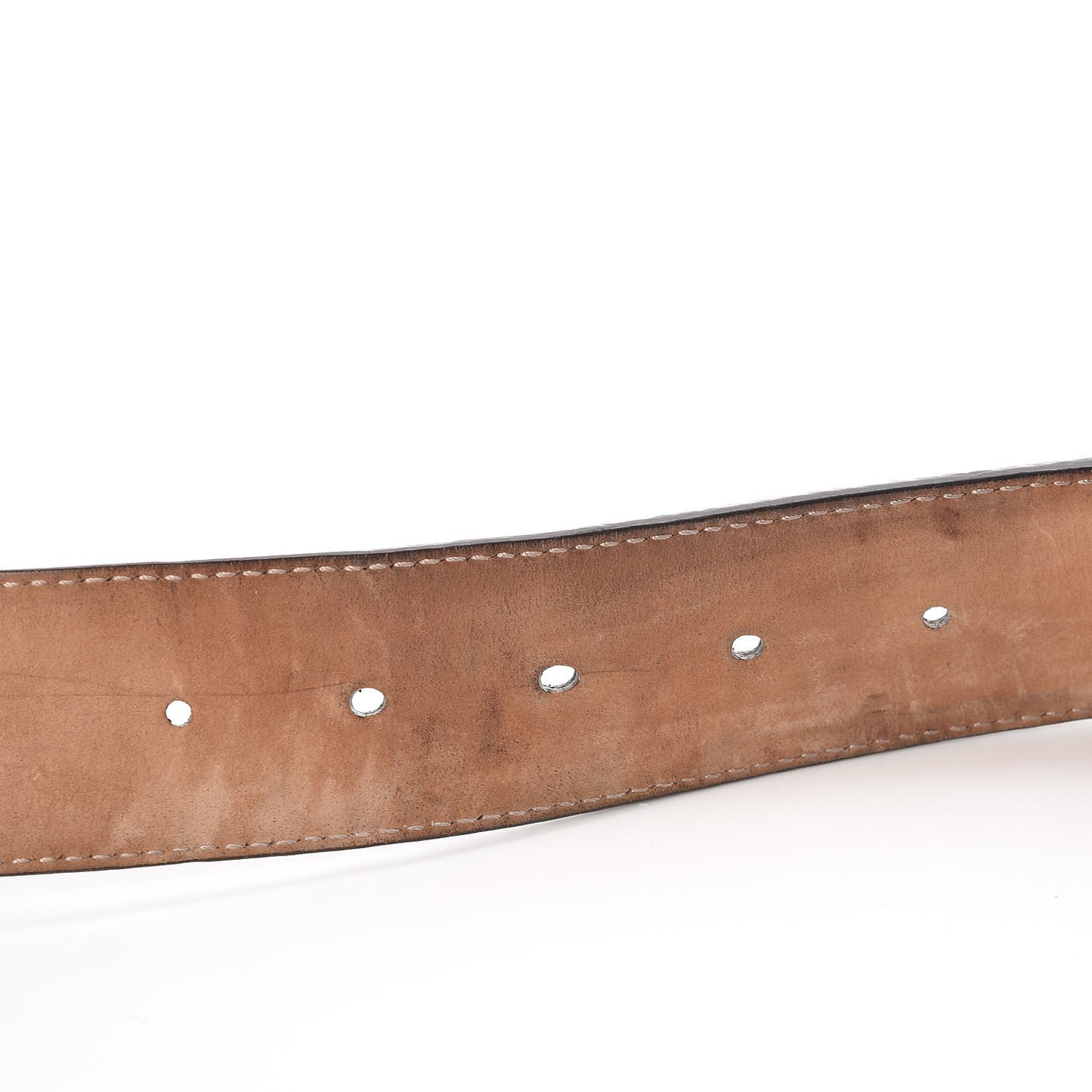 Calfskin Web Interlocking G Belt 95 38 Dark Brown