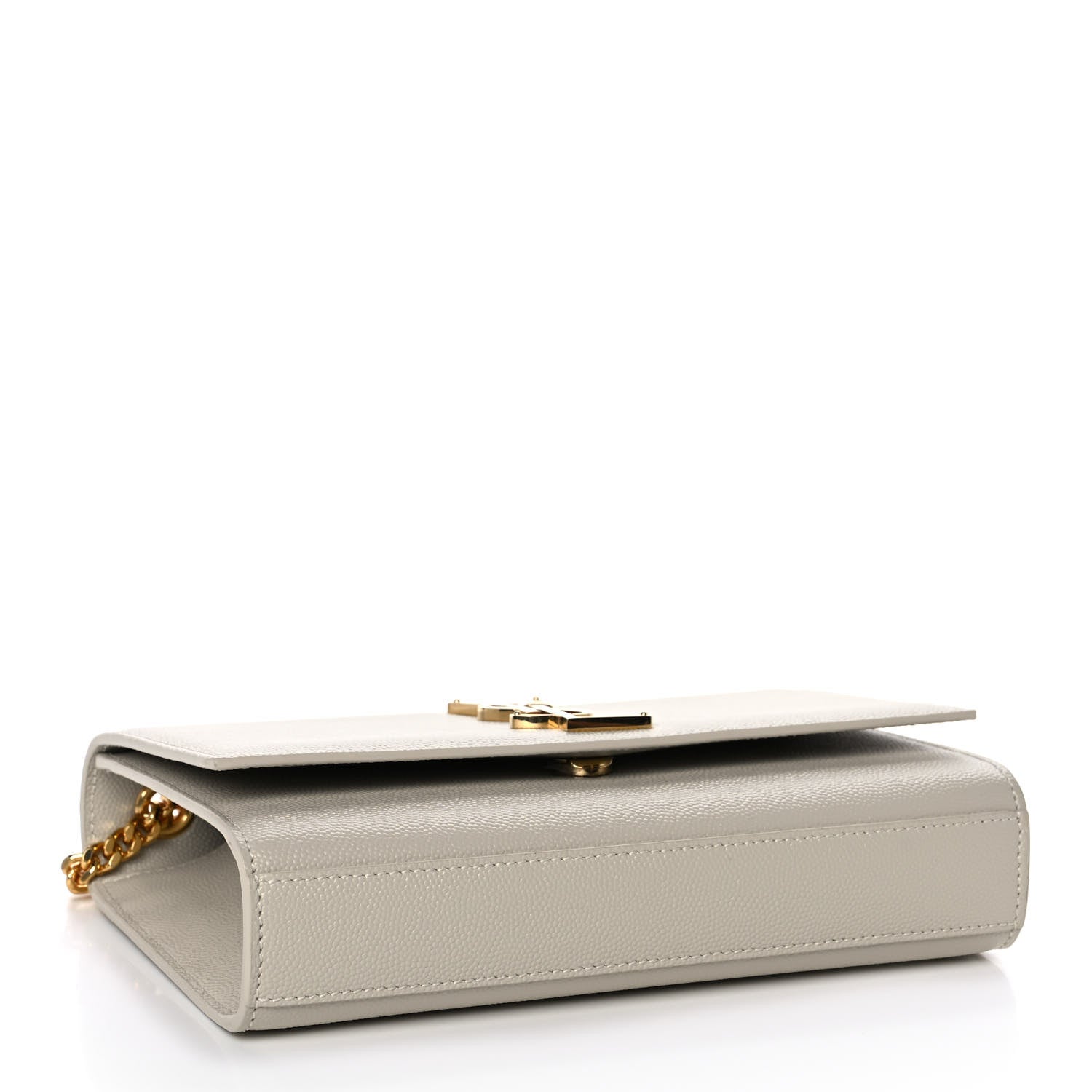 Saint Laurent Grain De Poudre Small Monogram Kate Satchel Crema Soft 4 of 11