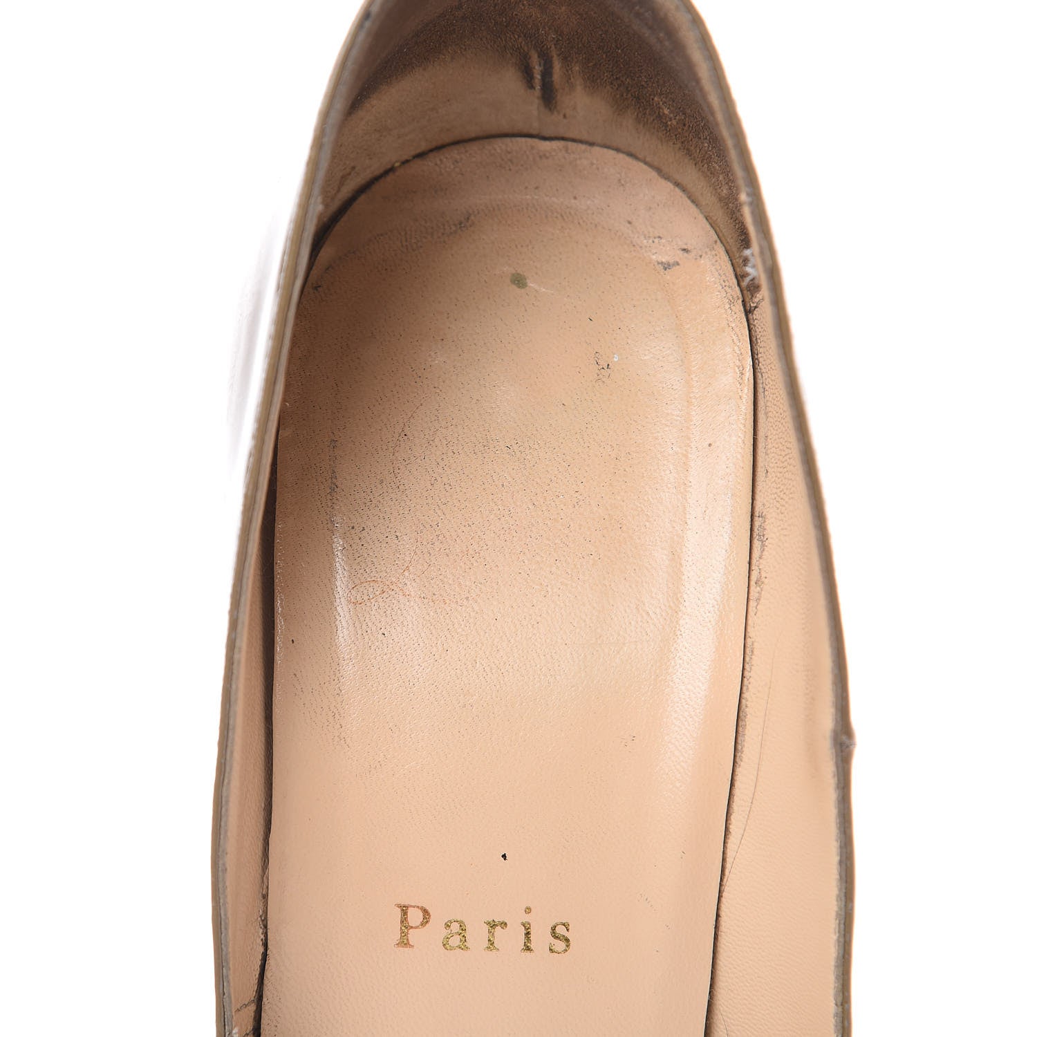 Christian Louboutin Patent Bambou 140 Pumps 39 Oyster 6 of 17