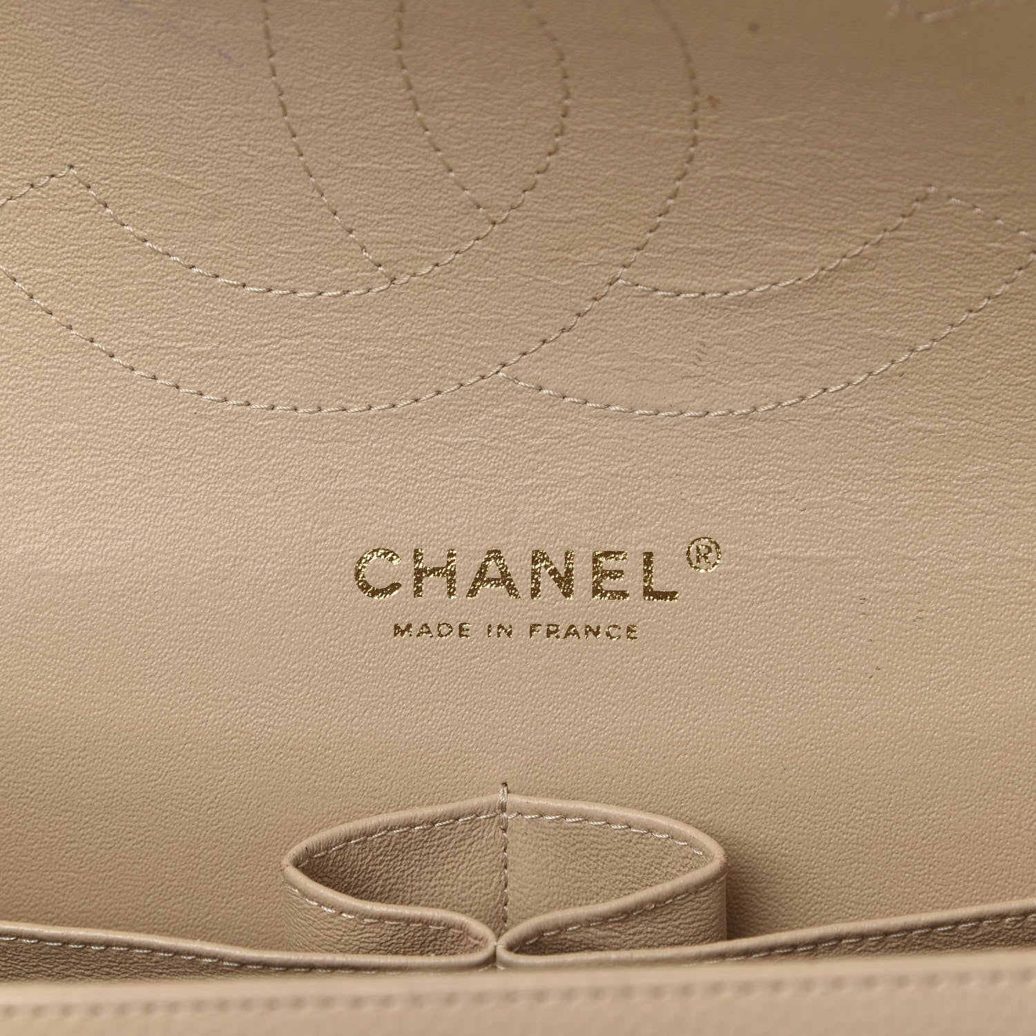 Chanel Caviar Quilted Jumbo Double Flap Beige Clair 6 of 15