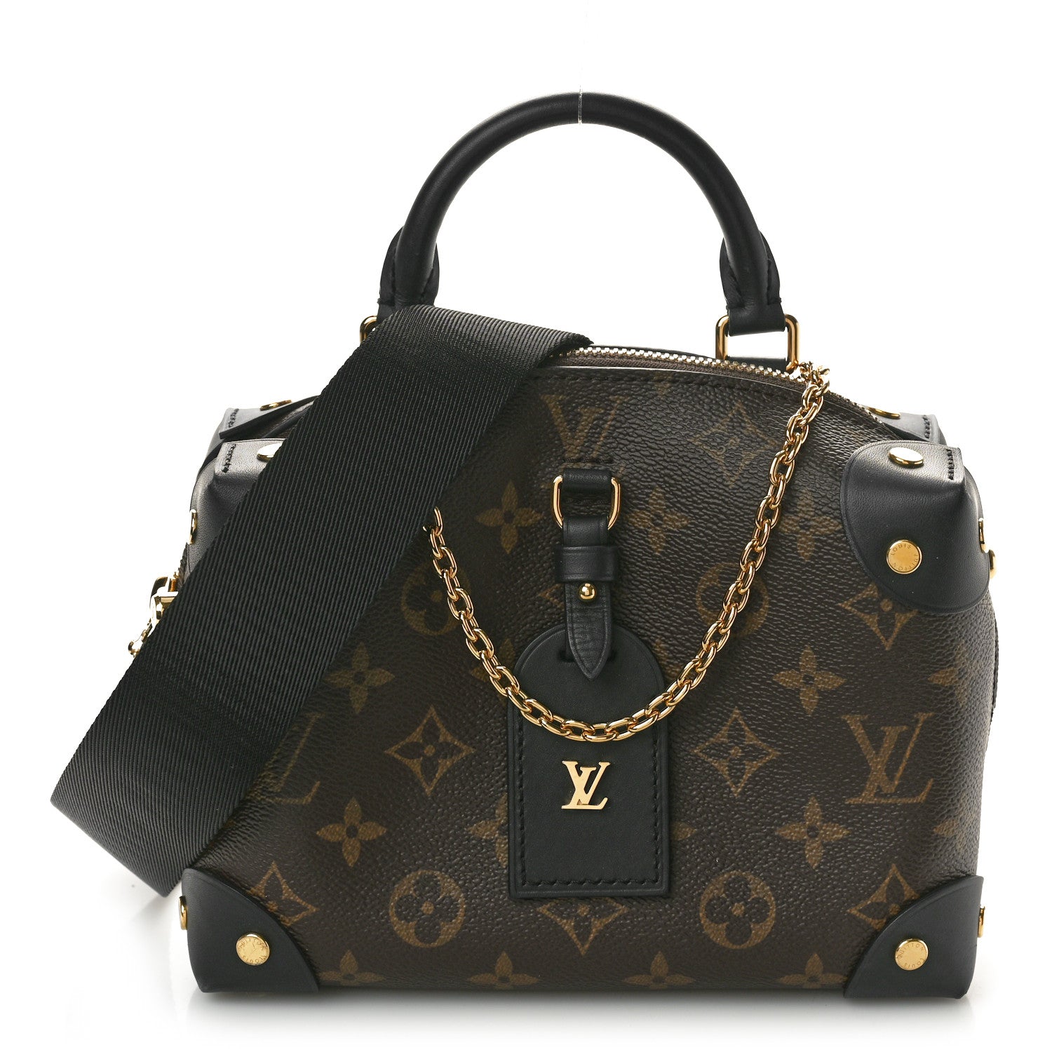 Louis Vuitton Monogram Petite Malle Souple Black 1 of 9