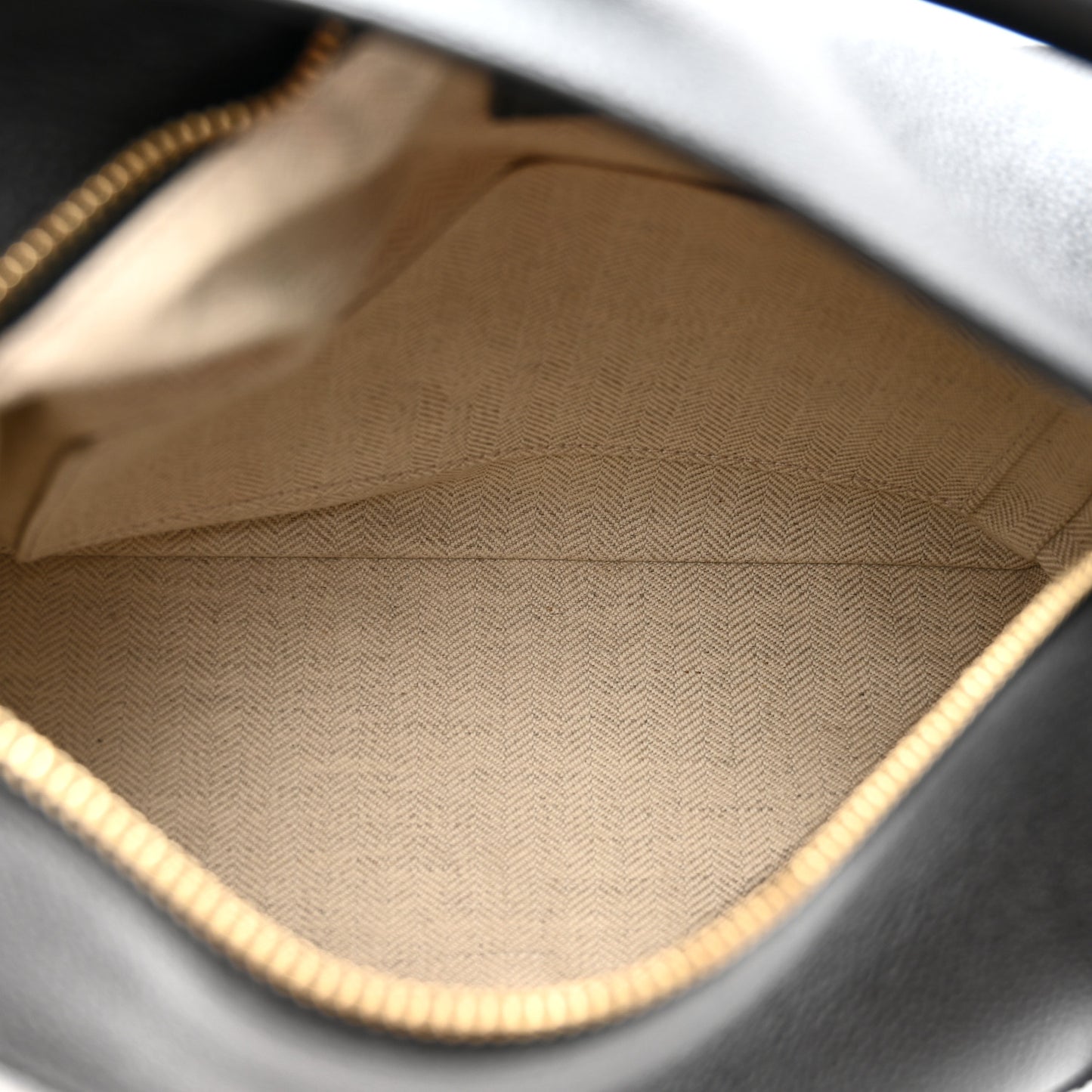 Calfskin Small Puzzle Edge Bag Black