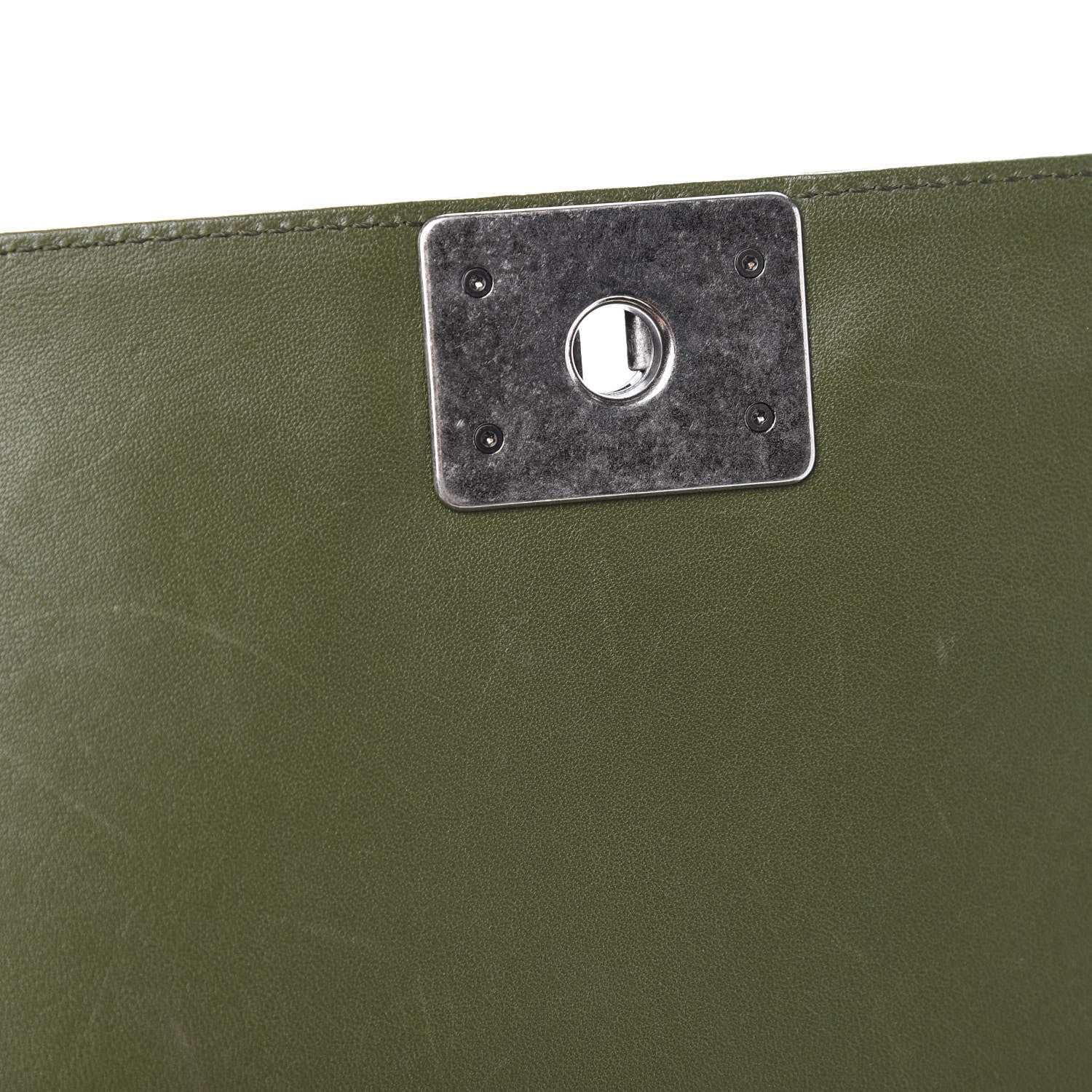 Chanel Lambskin Quilted New Medium Boy Flap Dark Green 11 of 21