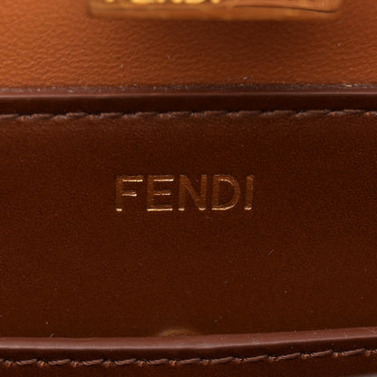 Fendi Vitello King Tamponato Medium Peekaboo I SEE U East West Satchel Cuoio 6 of 13