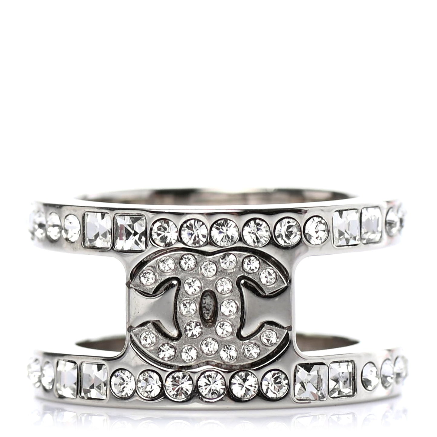 Crystal CC Ring 6 Silver