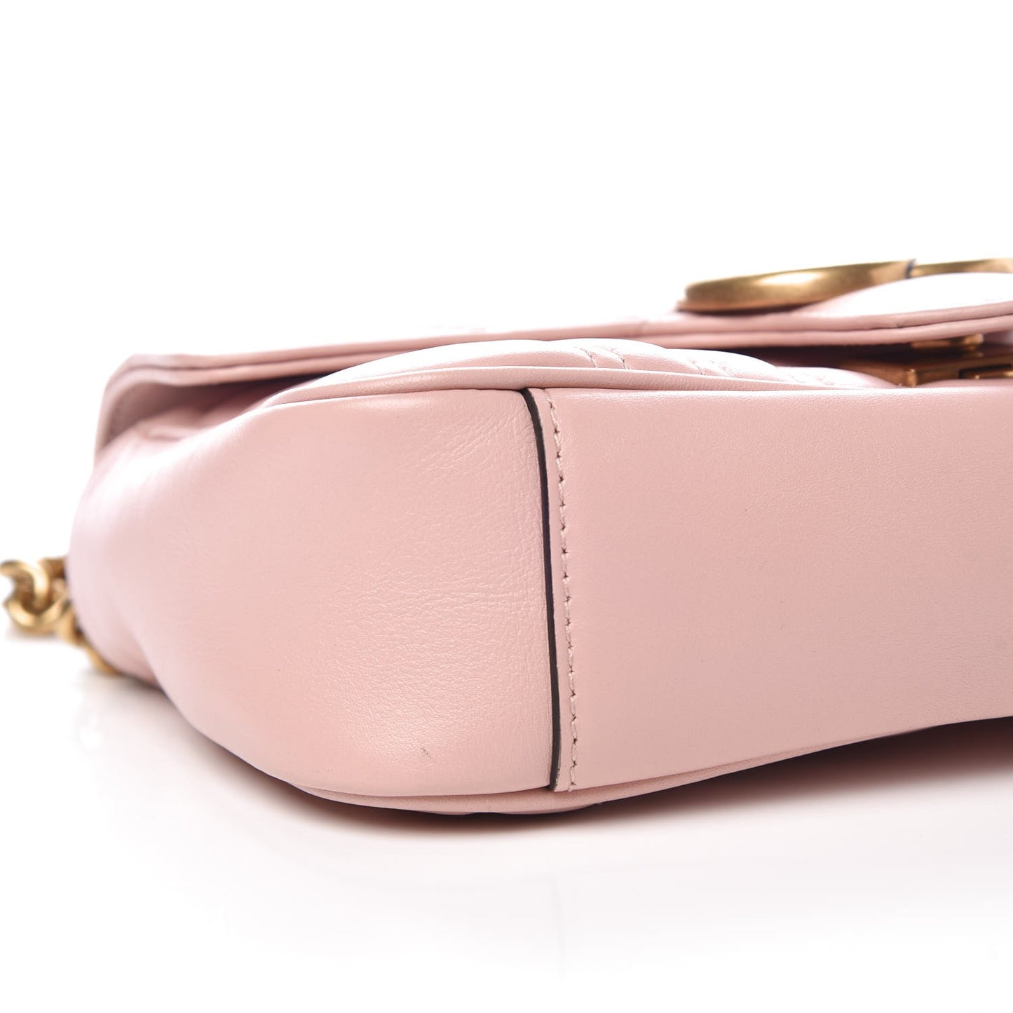 Calfskin Matelasse Mini GG Marmont Shoulder Bag Perfect Pink