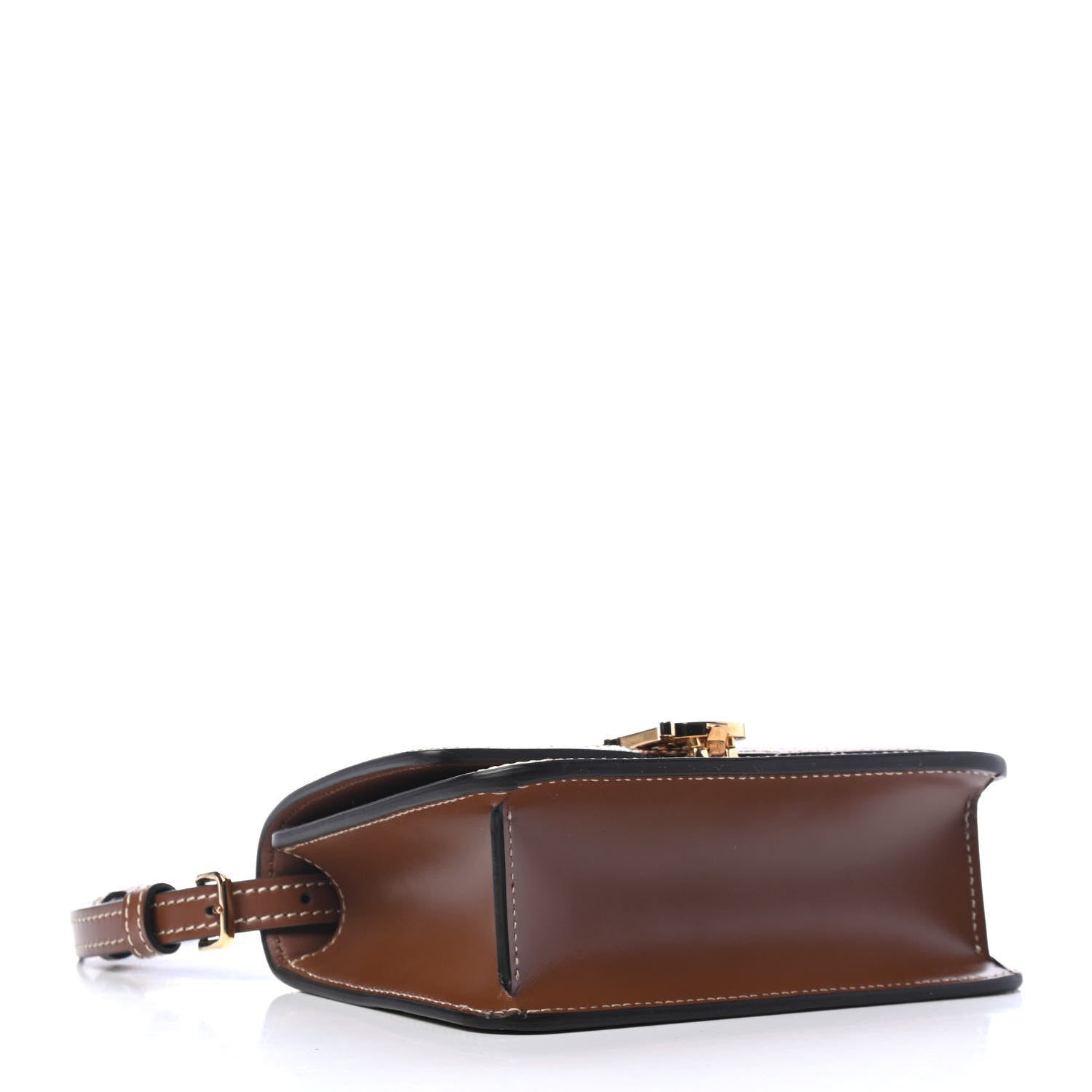 Burberry Canvas Calfskin Small TB Bag Natural 3 of 4