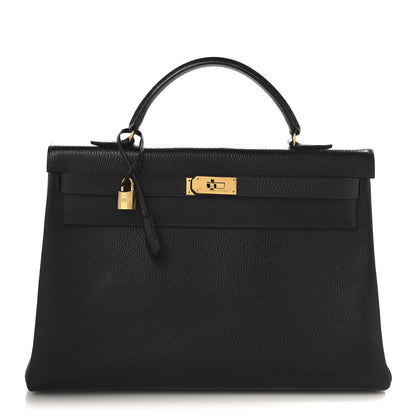 Hermes Ardennes Kelly Retourne 40 Black 1 of 13