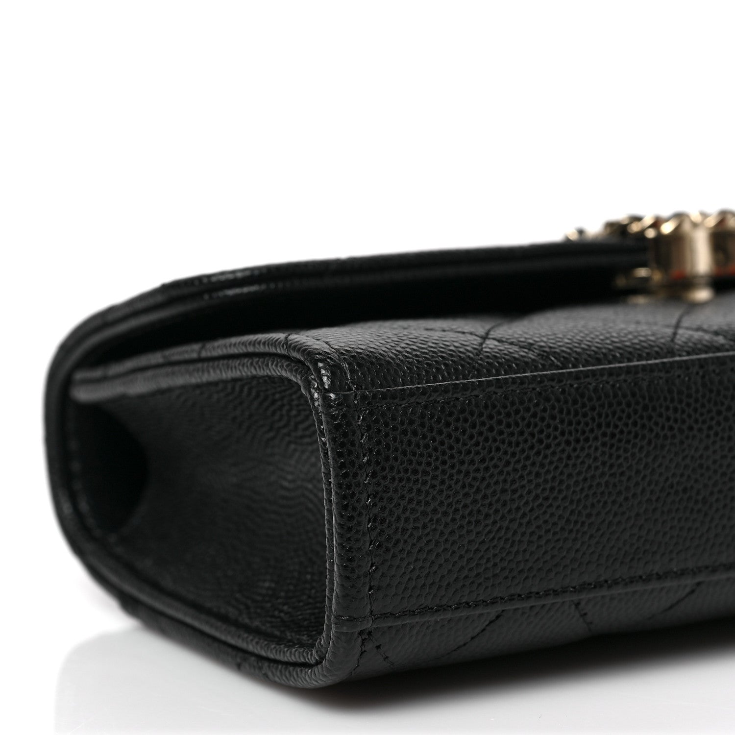 Chanel Caviar Quilted Chain Match Top Handle Phone Holder With Chain Black 7 of 8