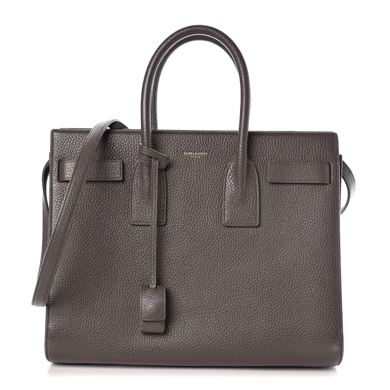 Saint Laurent Grained Calfskin Small Sac De Jour Dark Anthracite 1 of 12