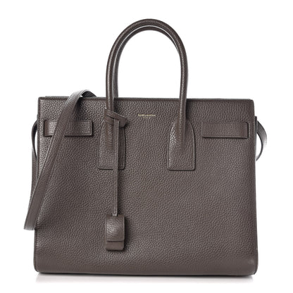 Saint Laurent Grained Calfskin Small Sac De Jour Dark Anthracite 1 of 12