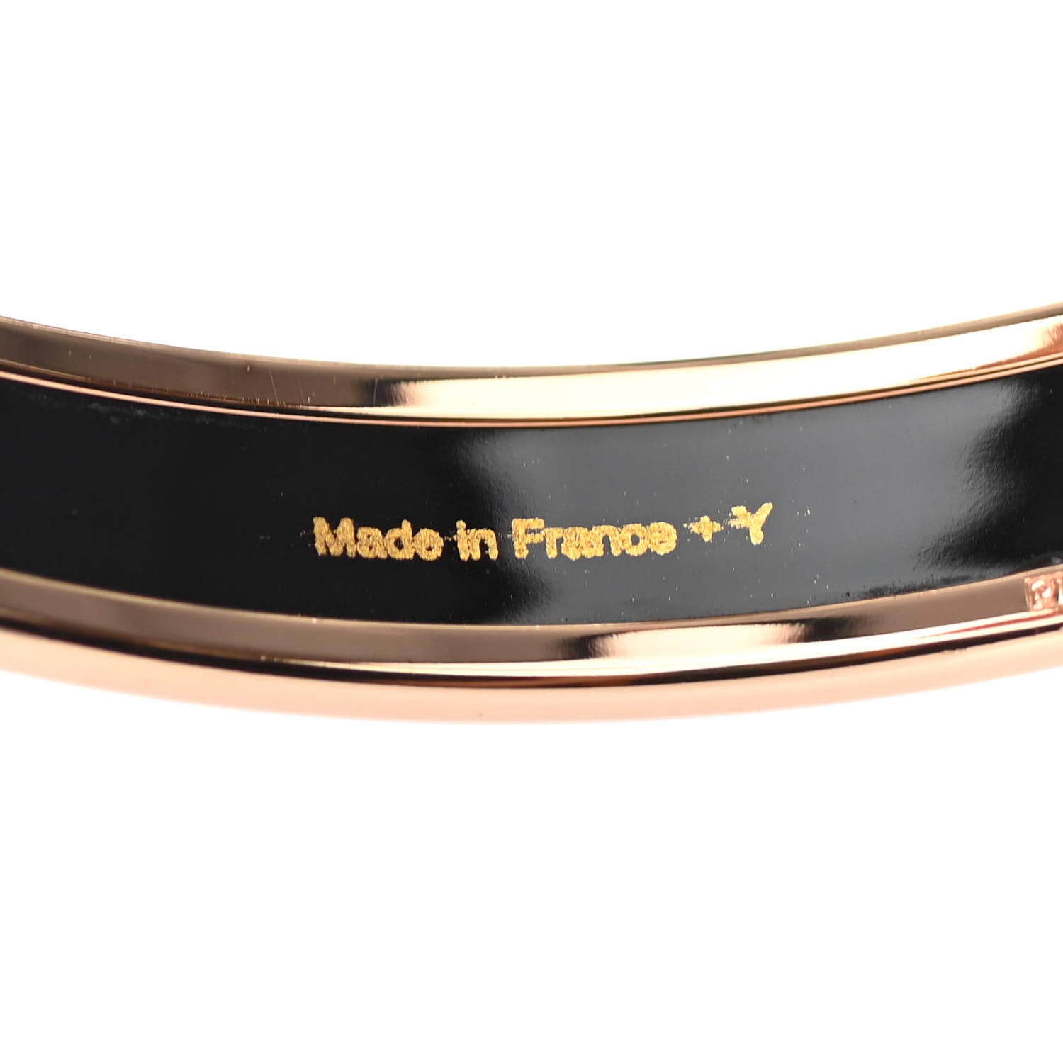Hermes Enamel Narrow Printed Chain D Ancre Bracelet 70 Black 4 of 4