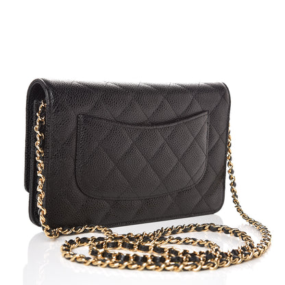 Chanel Caviar Quilted Wallet On Chain WOC Black 3 of 9