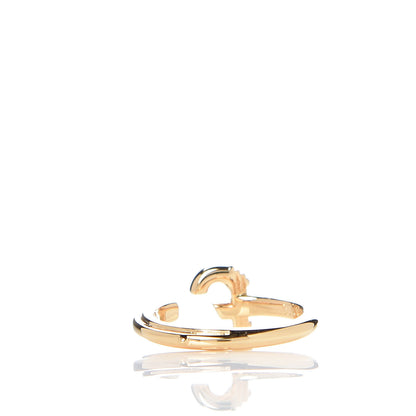 Louis Vuitton LV And Me Letter F Ring M Gold 4 of 7