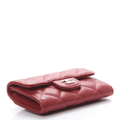 Chanel Caviar Quilted Flap Card Holder Red 4 of 9