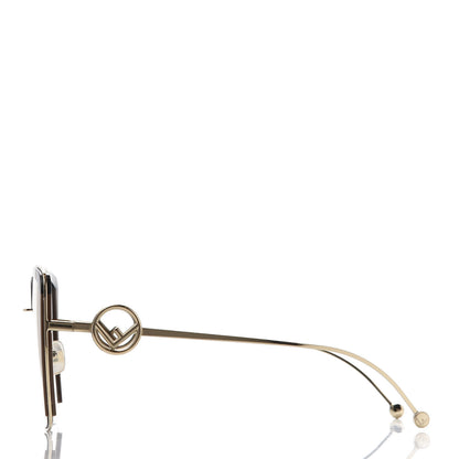 Fendi Metal Acetate F is Fendi Square Sunglasses FF 0294/S Gold 3 of 8