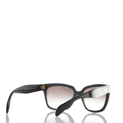 Prada Square Sunglasses SPR 07P Black 4 of 9