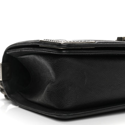 Chanel Calfskin Quilted Metal Embellished Paris Dallas Medium Boy Flap Black 8 of 9