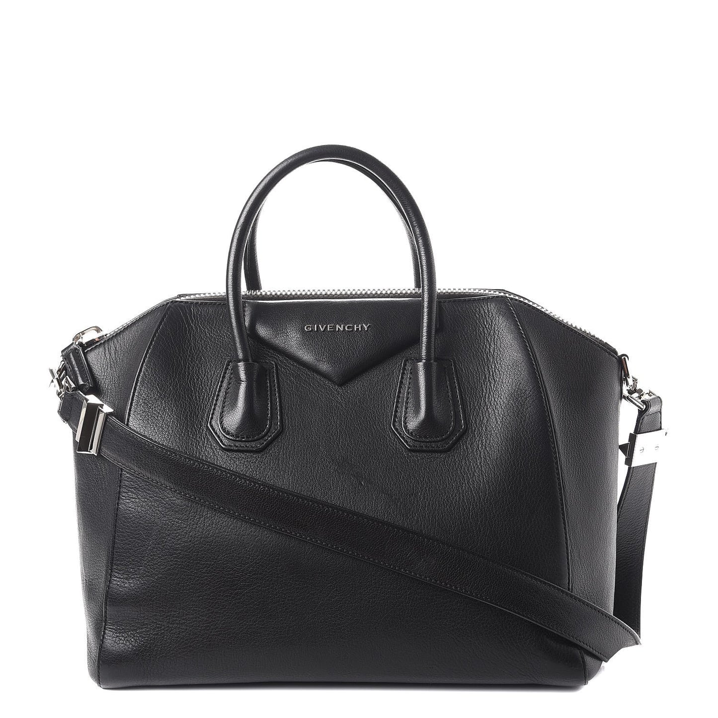 Sugar Goatskin Medium Antigona Black
