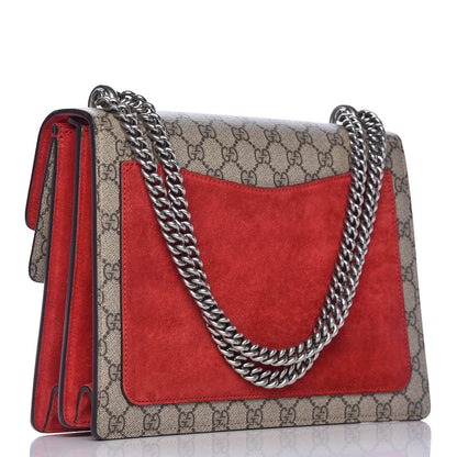 Gucci GG Supreme Monogram Embroidered Medium Dionysus Shoulder Bag Beige Hibiscus 4 of 12