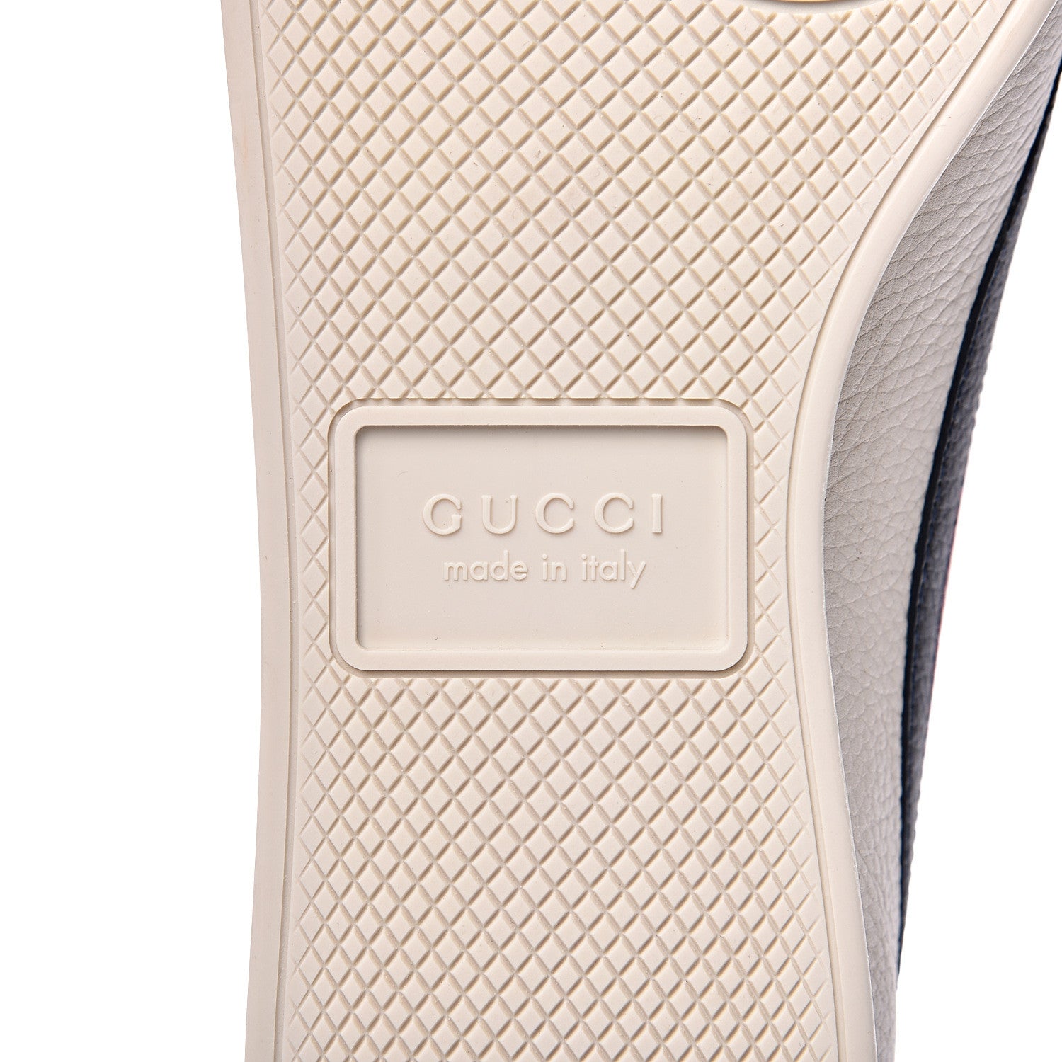 Gucci Calfskin Mens Web Falacer Sneakers 7 White Blue 7 of 10